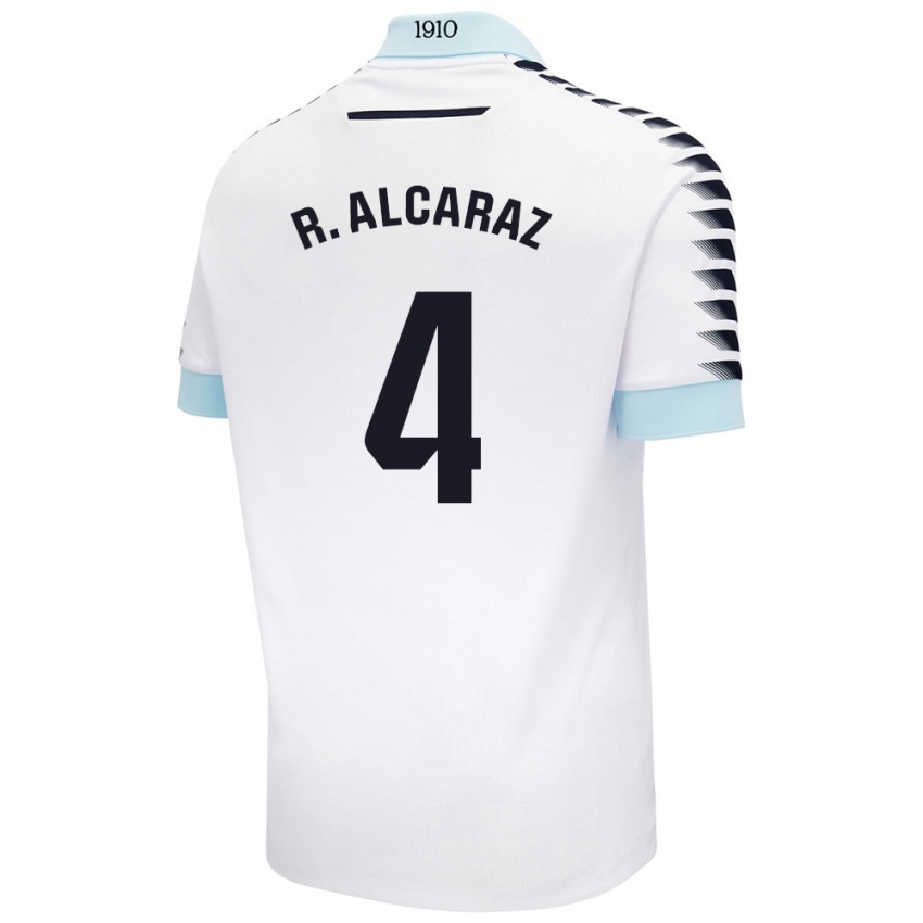 Criança Camisola Rubén Alcaraz #4 Azul Branco Alternativa 2024/25 Camisa