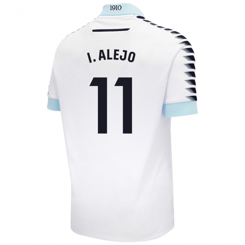 Criança Camisola Iván Alejo #11 Azul Branco Alternativa 2024/25 Camisa