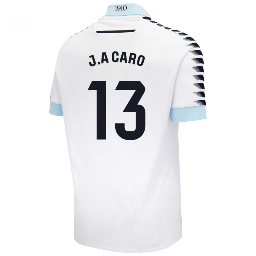 Criança Camisola José Antonio Caro #13 Azul Branco Alternativa 2024/25 Camisa