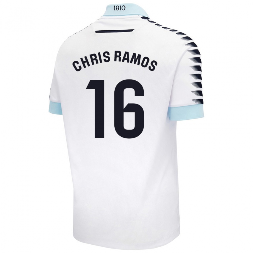 Criança Camisola Chris Ramos #16 Azul Branco Alternativa 2024/25 Camisa