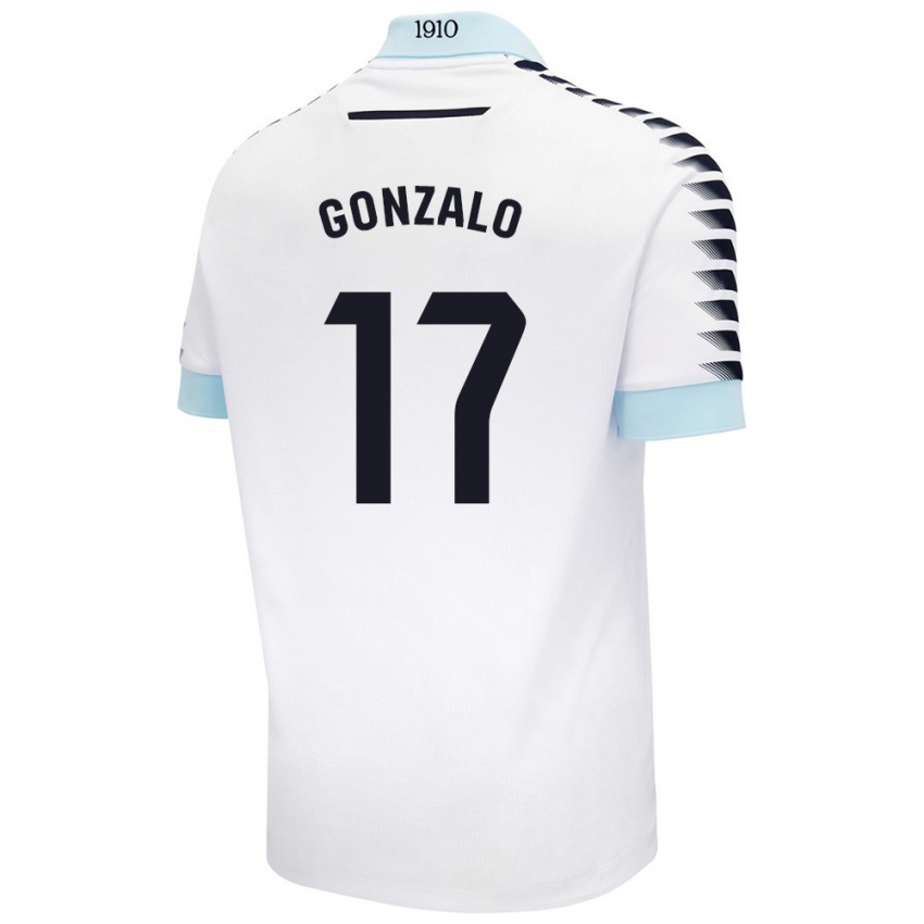 Criança Camisola Gonzalo Escalante #17 Azul Branco Alternativa 2024/25 Camisa