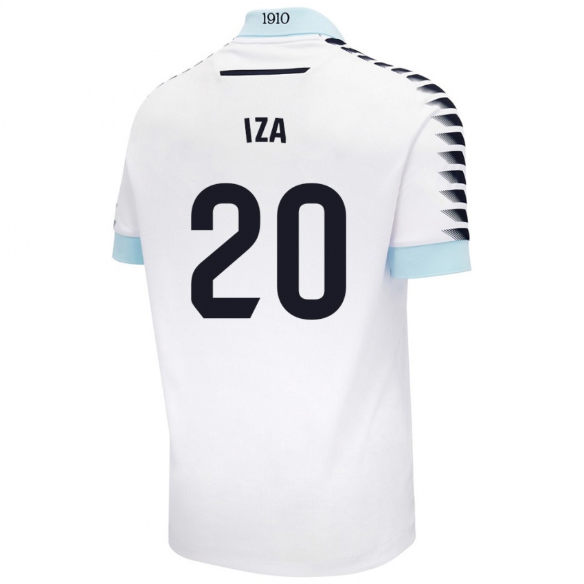 Criança Camisola Iza Carcelén #20 Azul Branco Alternativa 2024/25 Camisa