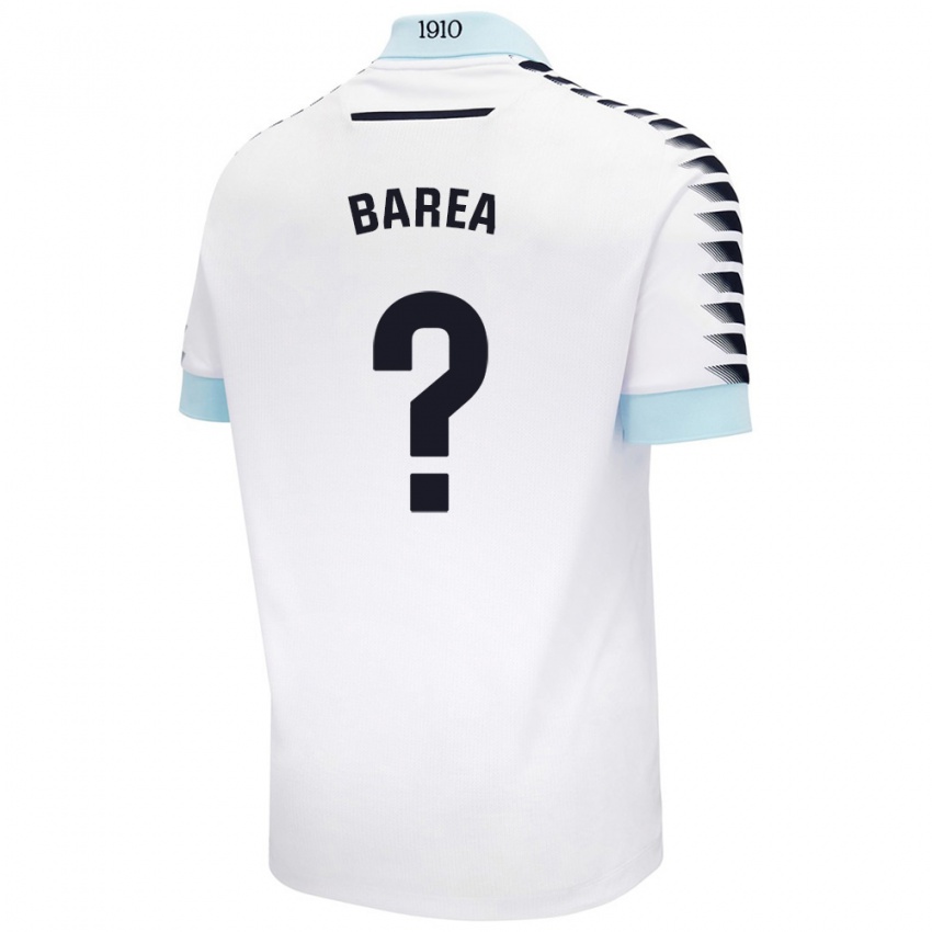 Criança Camisola Pablo Barea #0 Azul Branco Alternativa 2024/25 Camisa