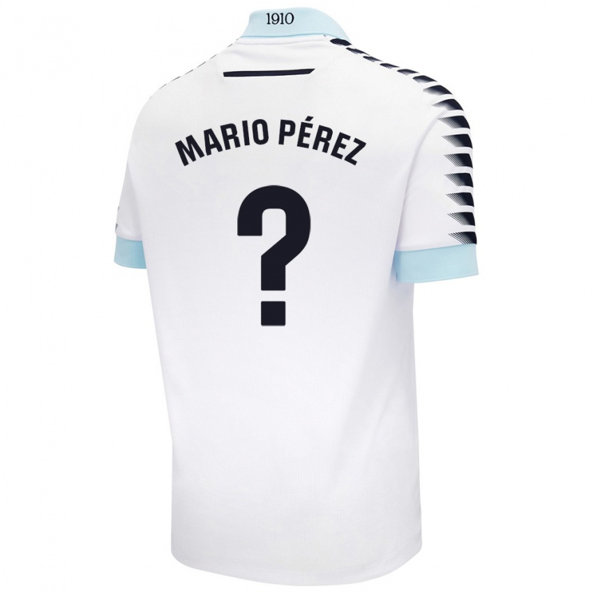 Criança Camisola Mario Pérez #0 Azul Branco Alternativa 2024/25 Camisa