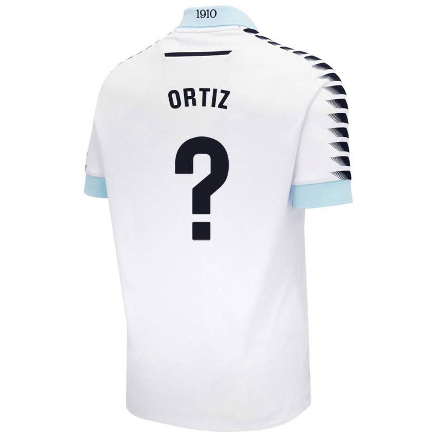 Criança Camisola Pablo Ortiz #0 Azul Branco Alternativa 2024/25 Camisa