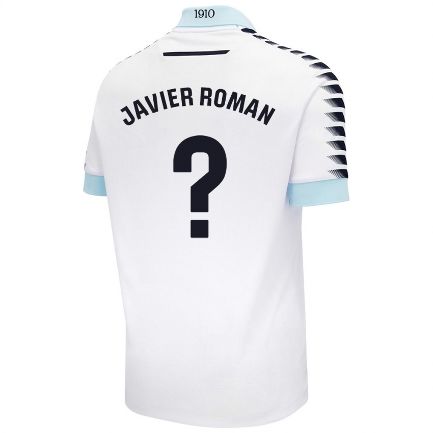 Criança Camisola José Javier Román #0 Azul Branco Alternativa 2024/25 Camisa