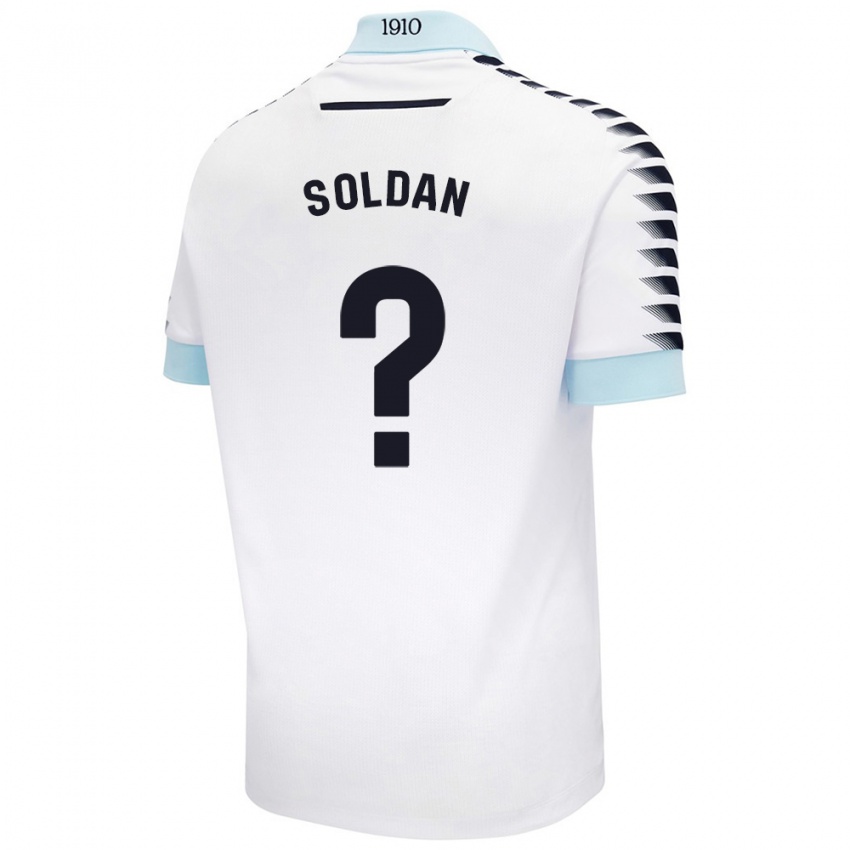 Criança Camisola Iván Soldán #0 Azul Branco Alternativa 2024/25 Camisa