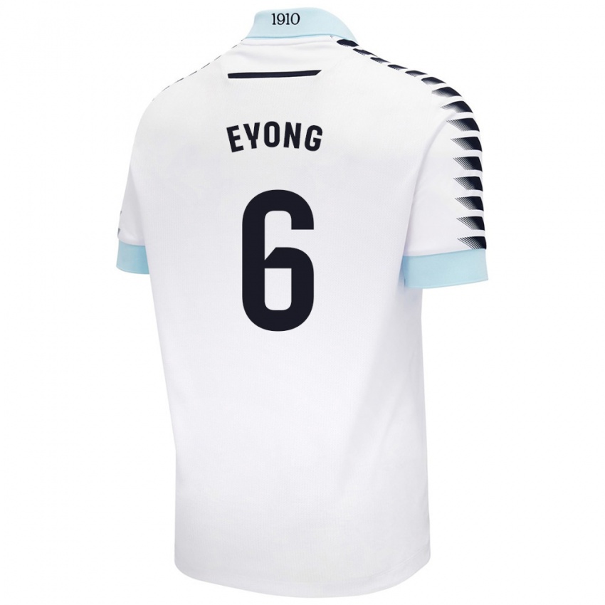 Criança Camisola Etta Eyong #6 Azul Branco Alternativa 2024/25 Camisa