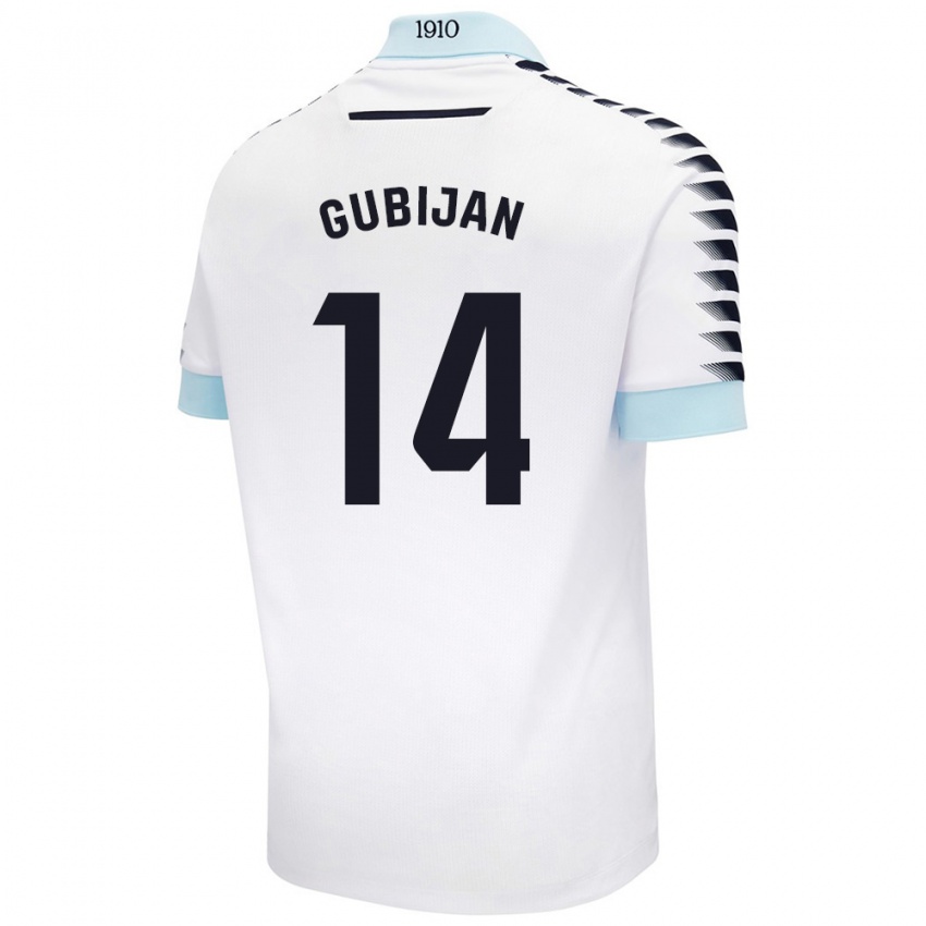 Criança Camisola Lovro Gubijan #14 Azul Branco Alternativa 2024/25 Camisa