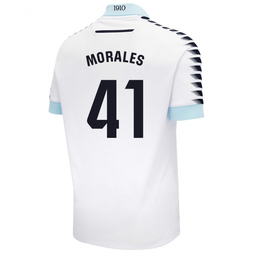 Criança Camisola Luis Morales #41 Azul Branco Alternativa 2024/25 Camisa