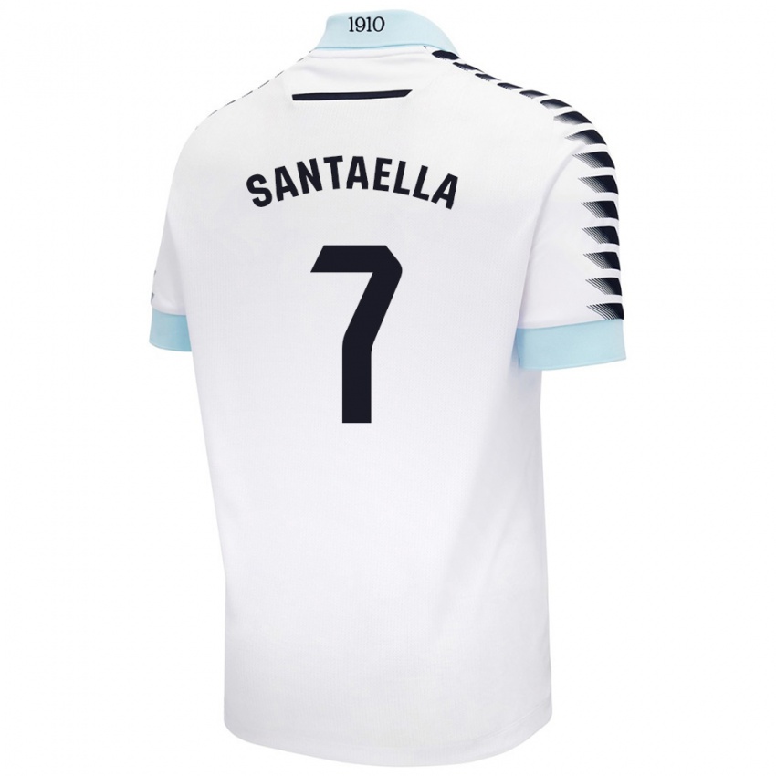 Criança Camisola Natalia Santaella Picón #7 Azul Branco Alternativa 2024/25 Camisa