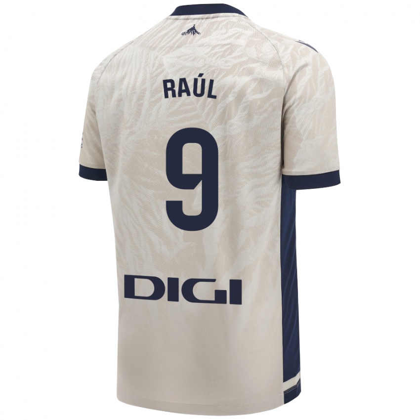 Criança Camisola Raúl García #9 Cinza Leve Alternativa 2024/25 Camisa