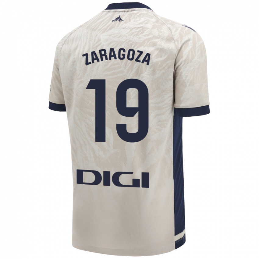 Criança Camisola Bryan Zaragoza #19 Cinza Leve Alternativa 2024/25 Camisa