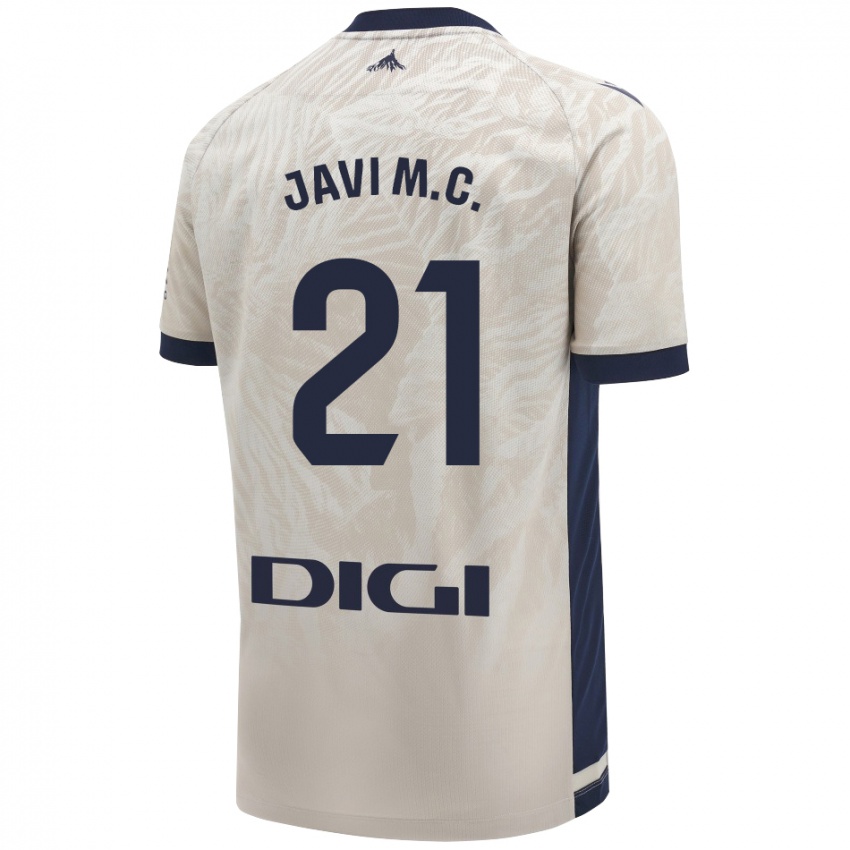 Criança Camisola Javi Martínez #21 Cinza Leve Alternativa 2024/25 Camisa