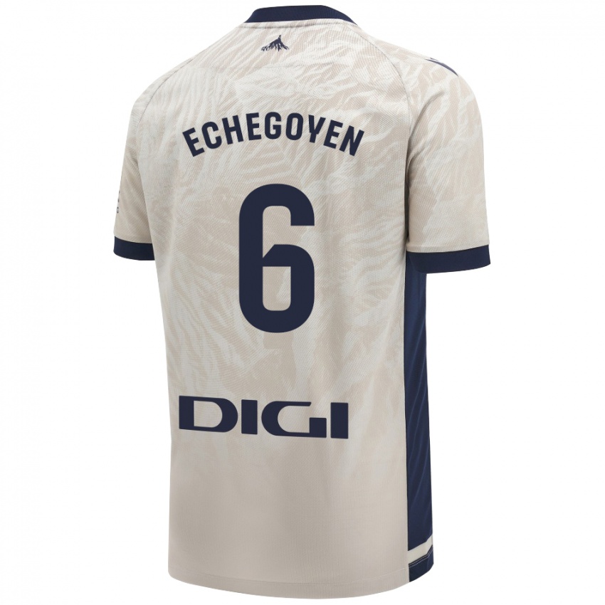 Criança Camisola Mauro Echegoyen #6 Cinza Leve Alternativa 2024/25 Camisa