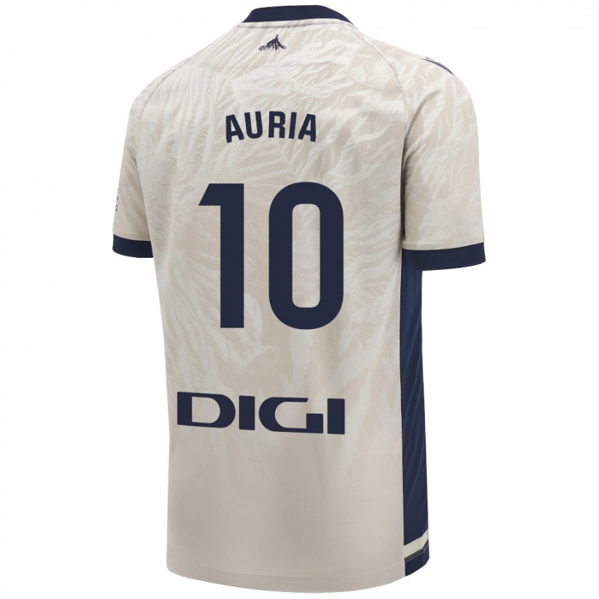 Criança Camisola Miguel Auria #10 Cinza Leve Alternativa 2024/25 Camisa