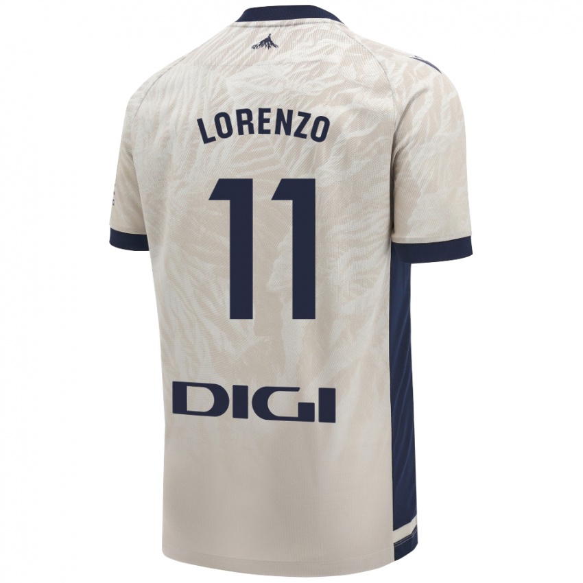 Criança Camisola Nowend Lorenzo #11 Cinza Leve Alternativa 2024/25 Camisa