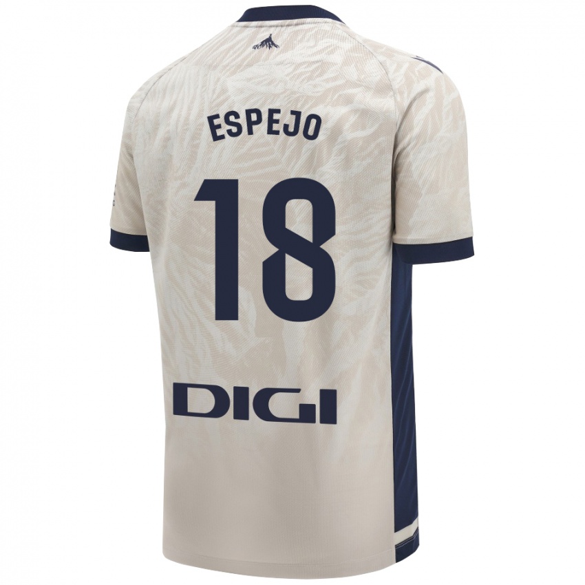 Criança Camisola Diego Espejo #18 Cinza Leve Alternativa 2024/25 Camisa