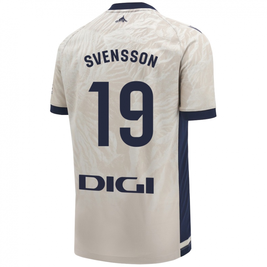 Criança Camisola Max Svensson #19 Cinza Leve Alternativa 2024/25 Camisa