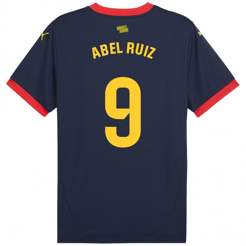 Criança Camisola Abel Ruiz #9 Vermelho Marinho Alternativa 2024/25 Camisa