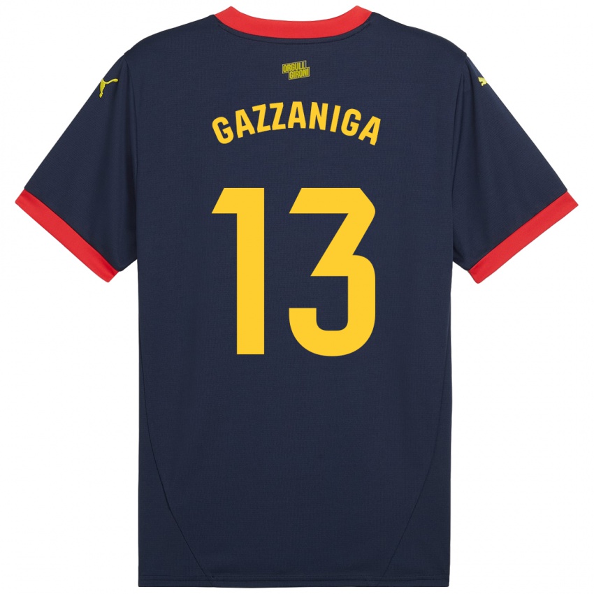 Criança Camisola Paulo Gazzaniga #13 Vermelho Marinho Alternativa 2024/25 Camisa