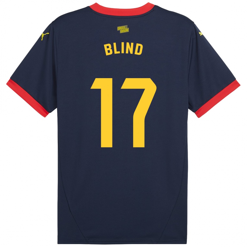 Criança Camisola Daley Blind #17 Vermelho Marinho Alternativa 2024/25 Camisa