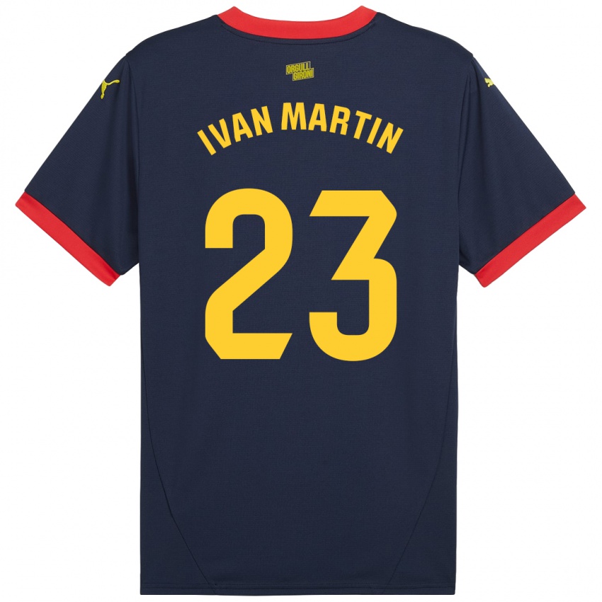 Criança Camisola Iván Martín #23 Vermelho Marinho Alternativa 2024/25 Camisa