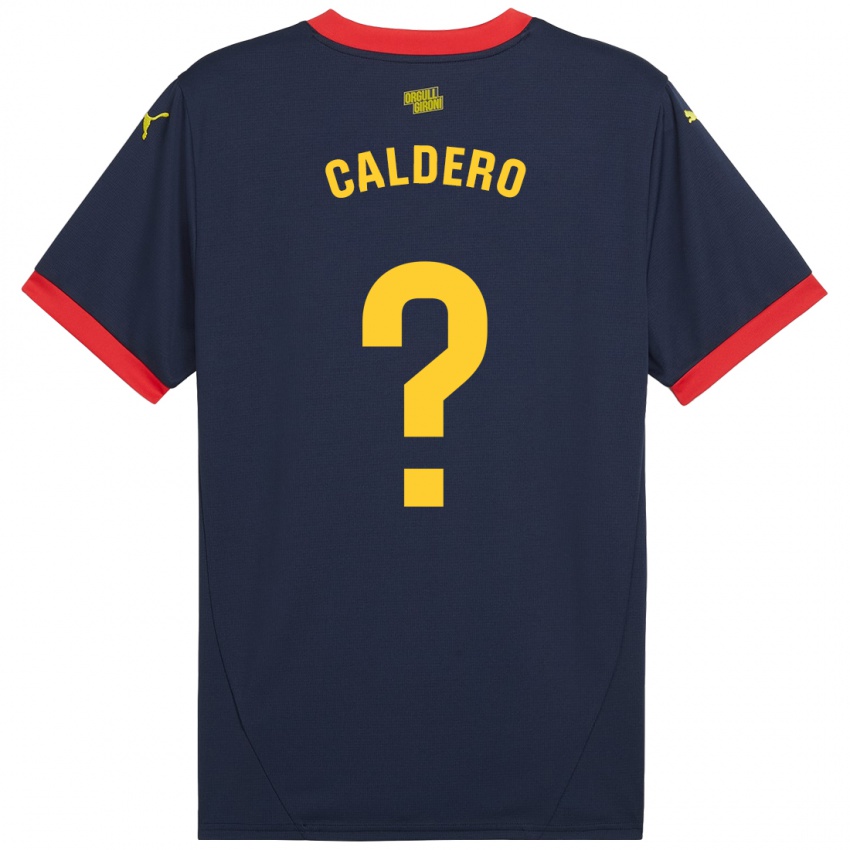 Criança Camisola Nil Caldero #0 Vermelho Marinho Alternativa 2024/25 Camisa