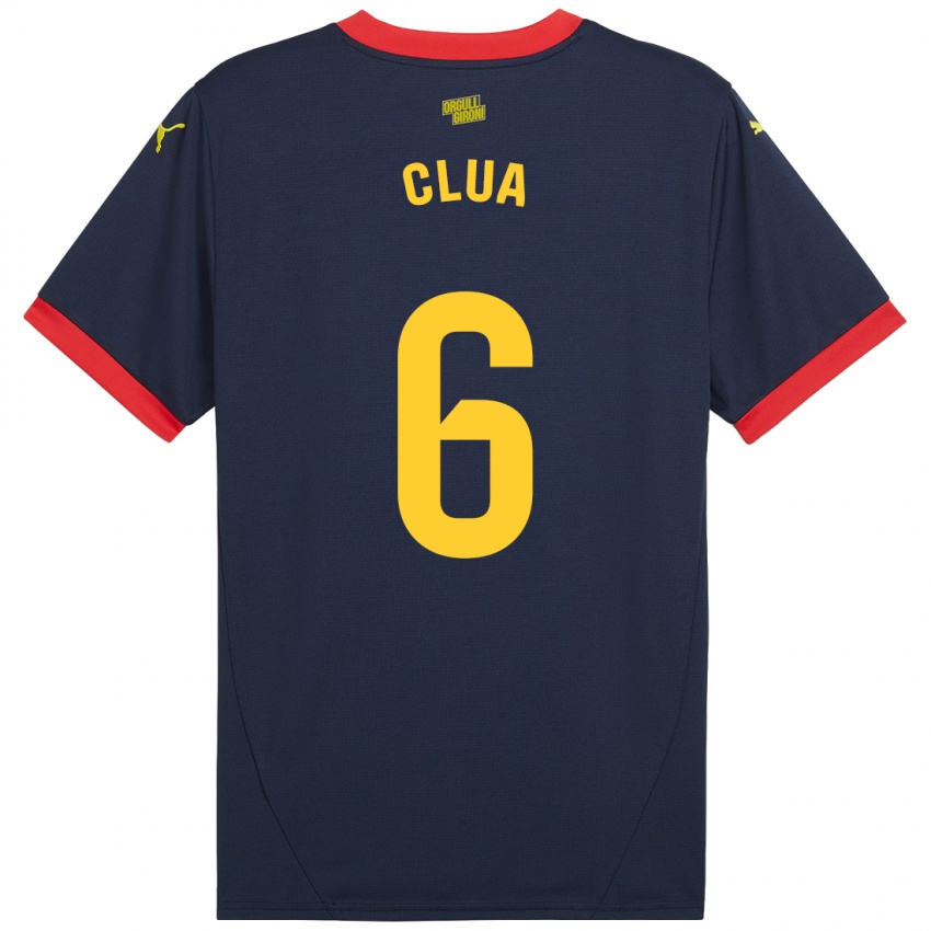 Criança Camisola Silvi Clua #6 Vermelho Marinho Alternativa 2024/25 Camisa