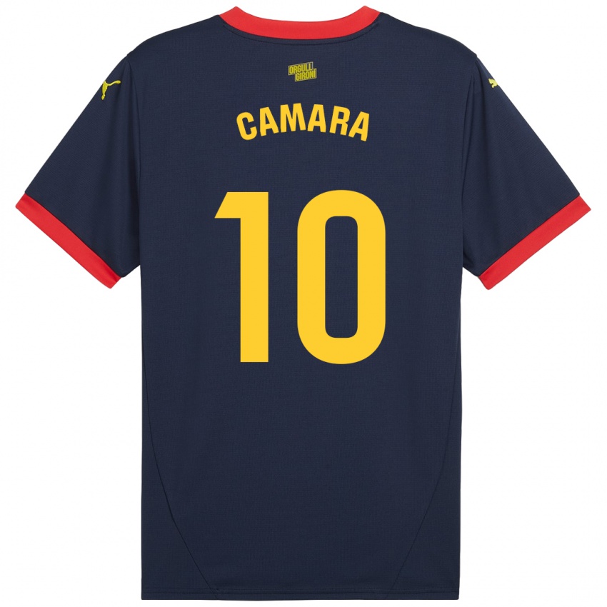 Criança Camisola Dawda Camara #10 Vermelho Marinho Alternativa 2024/25 Camisa