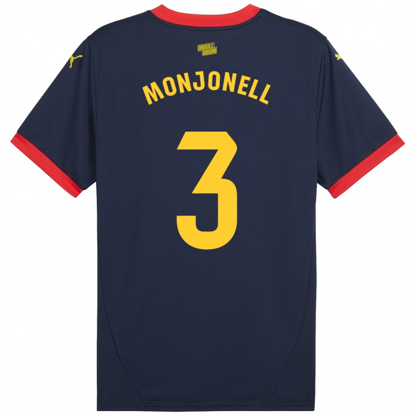 Criança Camisola Eric Monjonell #3 Vermelho Marinho Alternativa 2024/25 Camisa