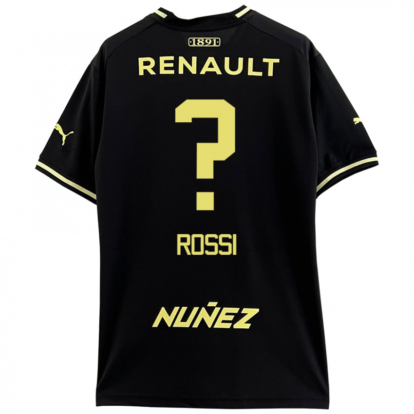 Criança Camisola Nicolás Rossi #0 Amarelo Preto Alternativa 2024/25 Camisa