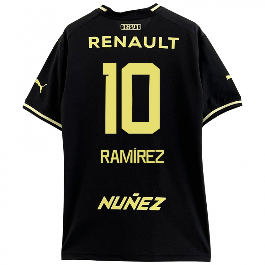 Criança Camisola Gastón Ramírez #10 Amarelo Preto Alternativa 2024/25 Camisa