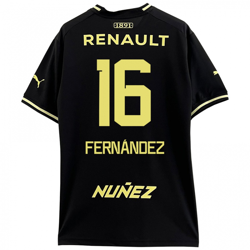 Criança Camisola Adrián Fernández #16 Amarelo Preto Alternativa 2024/25 Camisa