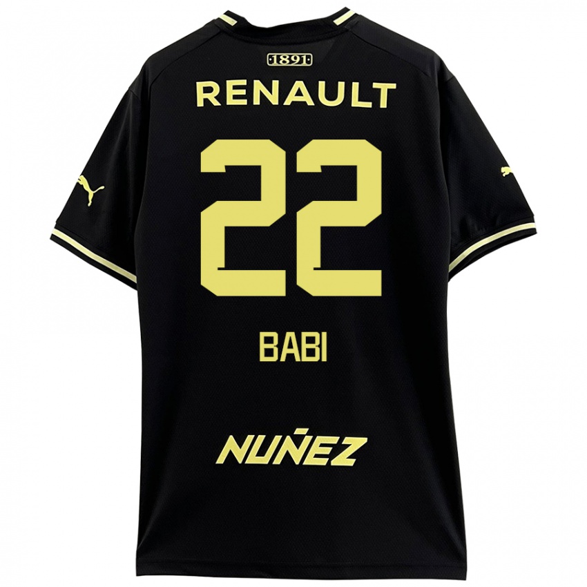 Criança Camisola Matheus Babi #22 Amarelo Preto Alternativa 2024/25 Camisa