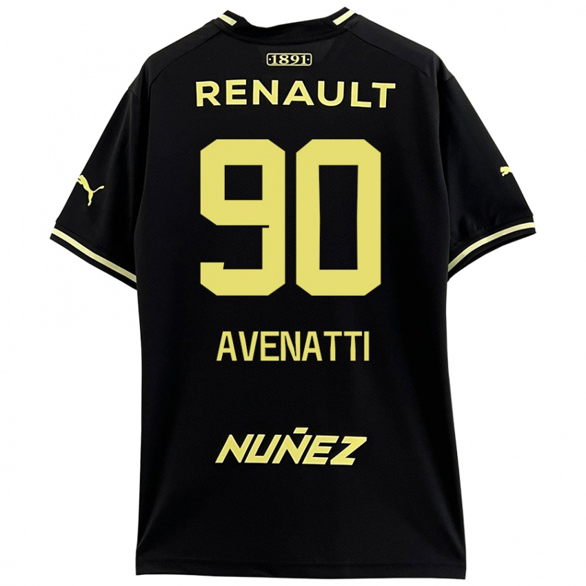 Criança Camisola Felipe Avenatti #90 Amarelo Preto Alternativa 2024/25 Camisa