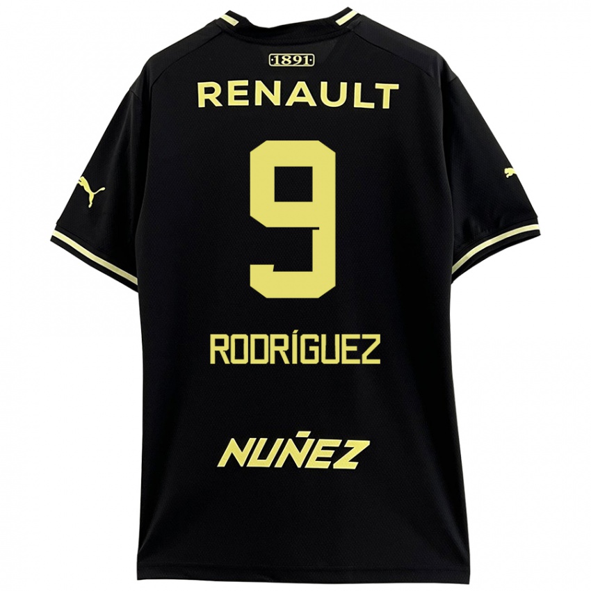 Criança Camisola Agustín Rodríguez #9 Amarelo Preto Alternativa 2024/25 Camisa