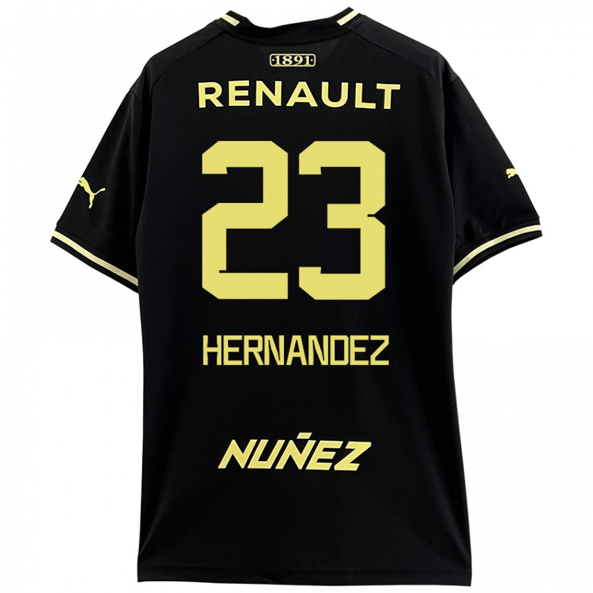 Criança Camisola Abel Hernández #23 Amarelo Preto Alternativa 2024/25 Camisa