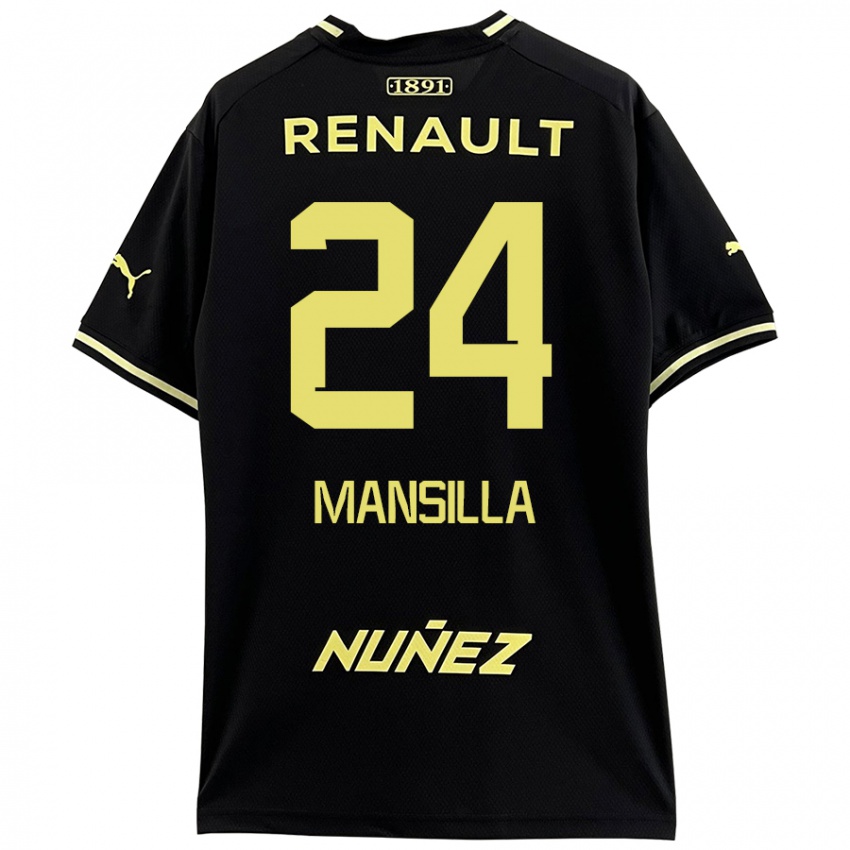 Criança Camisola Brian Mansilla #24 Amarelo Preto Alternativa 2024/25 Camisa