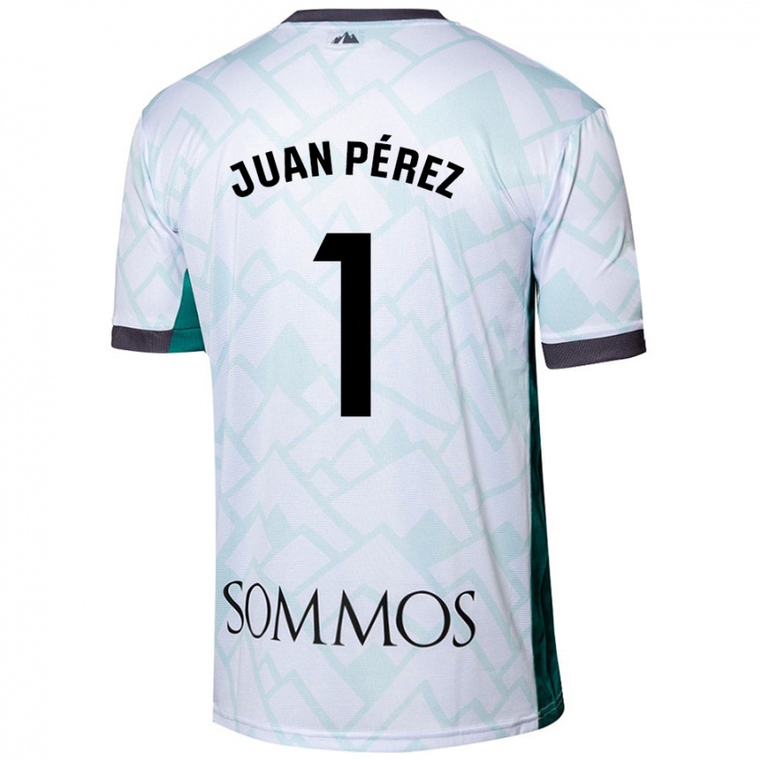 Criança Camisola Juan Pérez #1 Verde Branco Alternativa 2024/25 Camisa