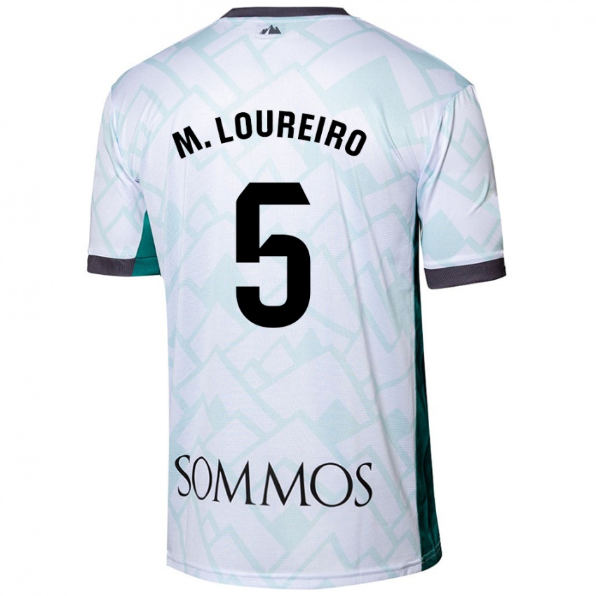 Criança Camisola Miguel Loureiro #5 Verde Branco Alternativa 2024/25 Camisa