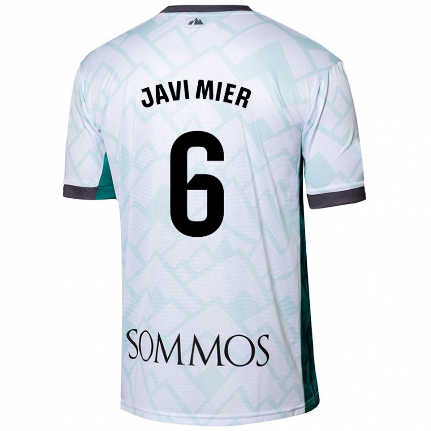 Criança Camisola Javi Mier #6 Verde Branco Alternativa 2024/25 Camisa