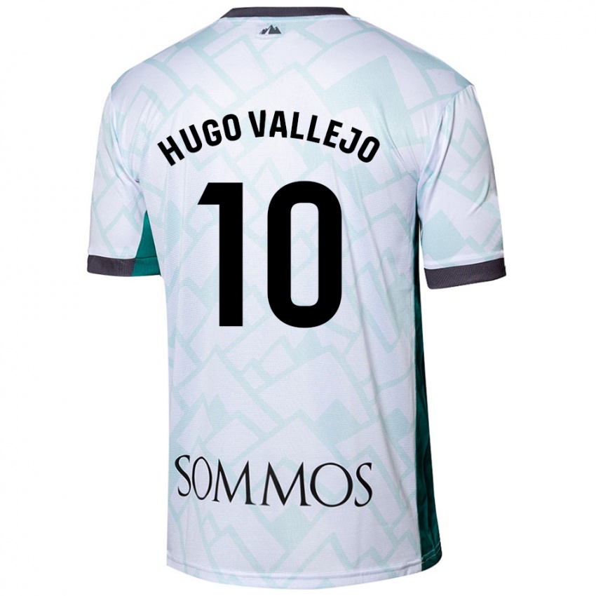 Criança Camisola Hugo Vallejo #10 Verde Branco Alternativa 2024/25 Camisa