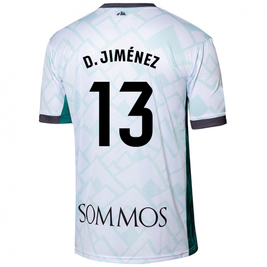 Criança Camisola Dani Jiménez #13 Verde Branco Alternativa 2024/25 Camisa