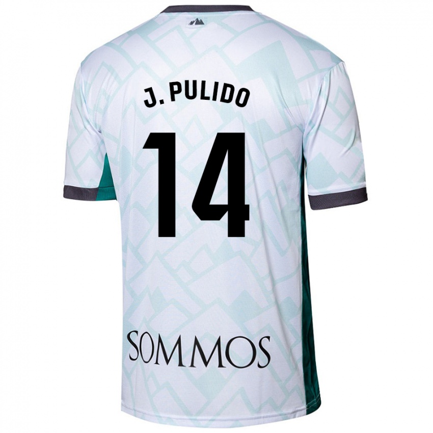 Criança Camisola Jorge Pulido #14 Verde Branco Alternativa 2024/25 Camisa