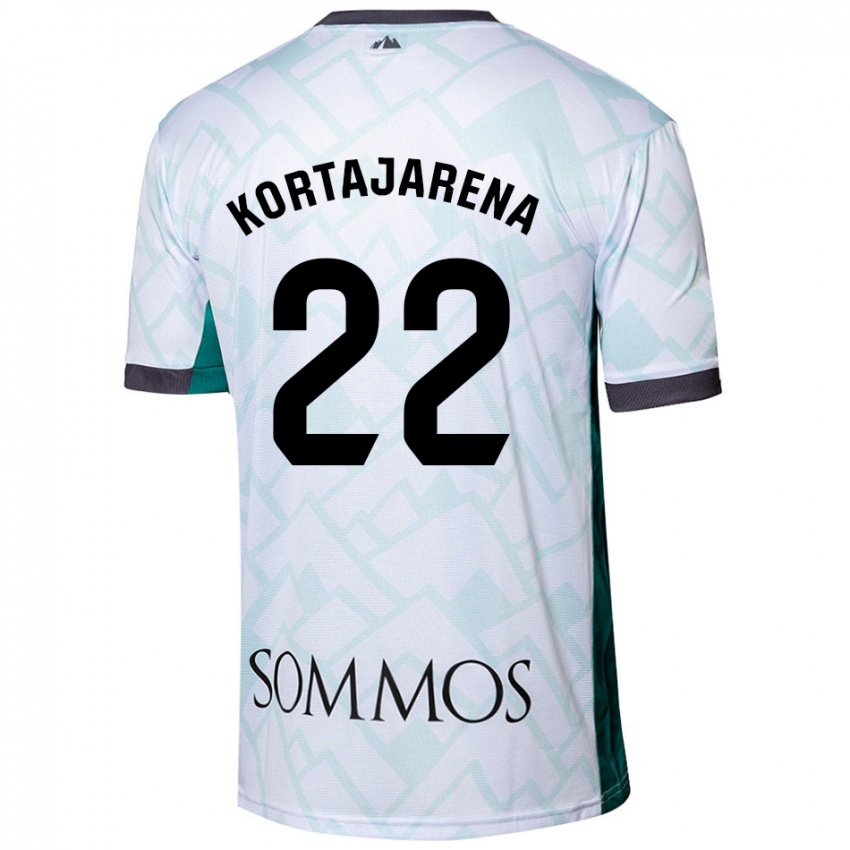 Criança Camisola Iker Kortajarena #22 Verde Branco Alternativa 2024/25 Camisa