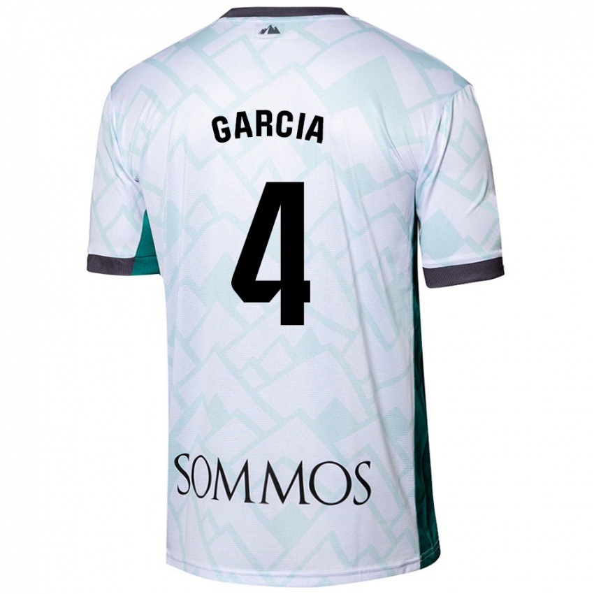 Criança Camisola Nacho García #4 Verde Branco Alternativa 2024/25 Camisa