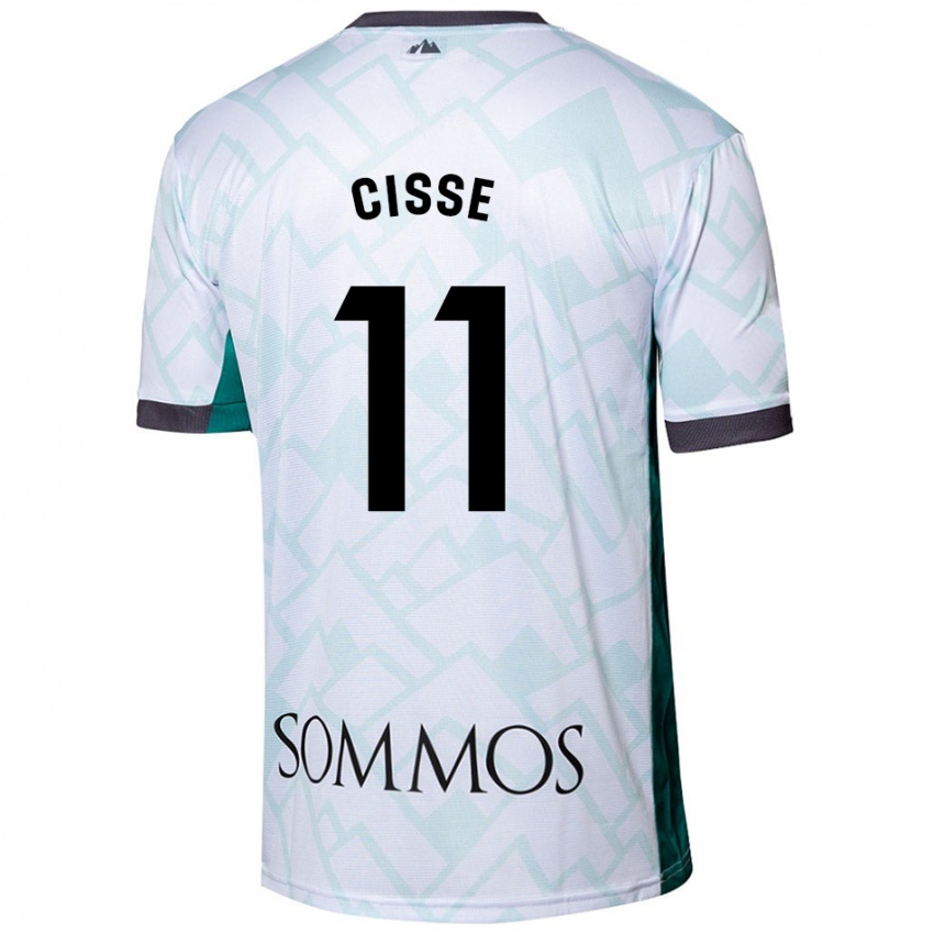 Criança Camisola Bakary Cissé #11 Verde Branco Alternativa 2024/25 Camisa