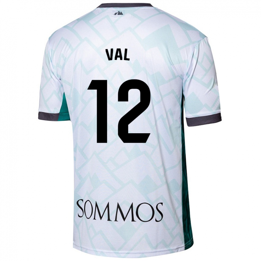 Criança Camisola Ángel Val #12 Verde Branco Alternativa 2024/25 Camisa