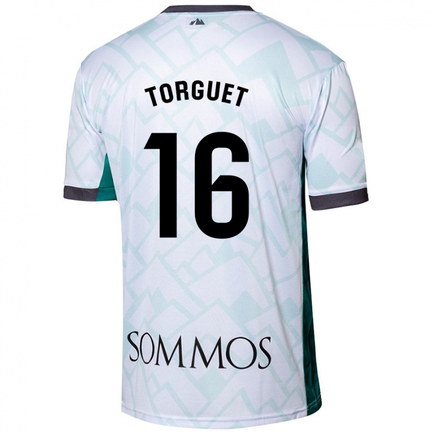 Criança Camisola Miguel Torguet #16 Verde Branco Alternativa 2024/25 Camisa